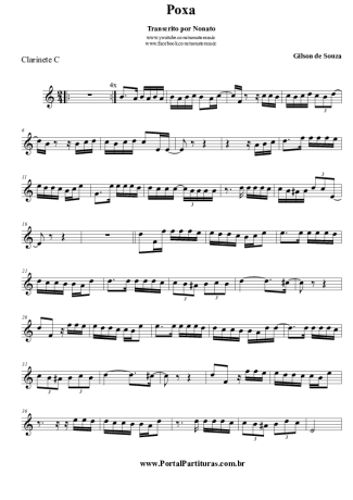 Gilson de Souza Poxa score for Clarinet (C)