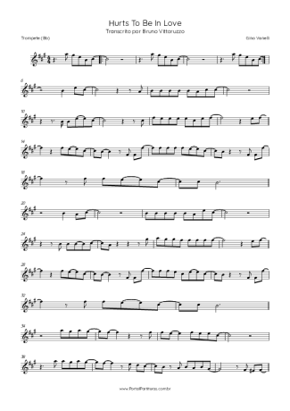 Gino Vannelli Hurts To Be In Love score for Trumpet