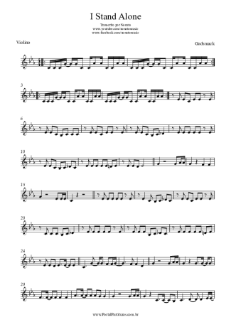 Godsmack I Stand Alone score for Violin