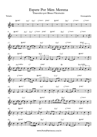 Gonzaguinha  score for Keyboard