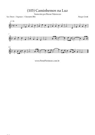 Harpa Cristã  score for Clarinet (Bb)