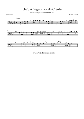 Harpa Cristã  score for Trombone