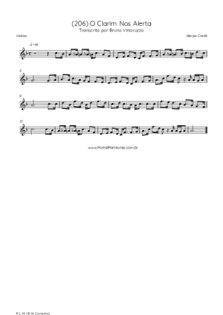 Harpa Cristã  score for Violin