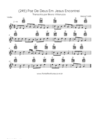 Harpa Cristã  score for Acoustic Guitar