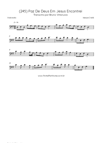 Harpa Cristã  score for Cello