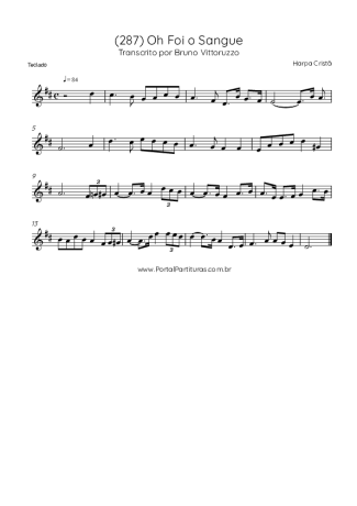 Harpa Cristã (287) Oh Foi O Sangue score for Trumpet