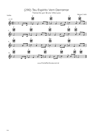 Harpa Cristã  score for Acoustic Guitar