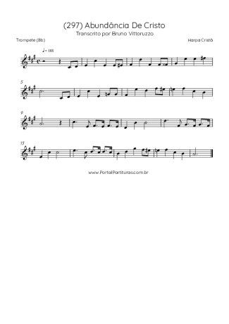 Harpa Cristã (297) Abundância De Cristo score for Trumpet