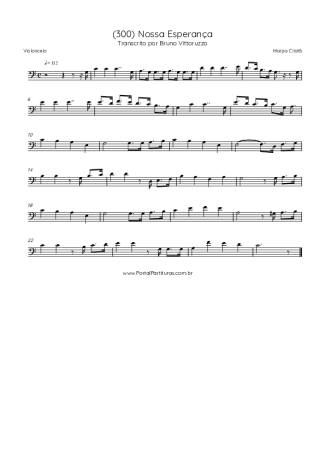 Harpa Cristã (300) Nossa Esperança score for Cello