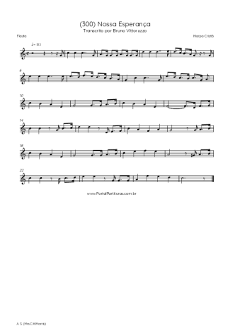 Harpa Cristã (300) Nossa Esperança score for Flute