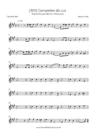 Harpa Cristã  score for Clarinet (Bb)