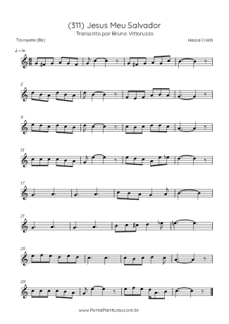 Harpa Cristã (311) Jesus Meu Salvador score for Trumpet