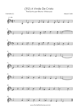 Harpa Cristã  score for Clarinet (C)