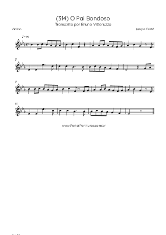 Harpa Cristã (314) O Pai Bondoso score for Violin