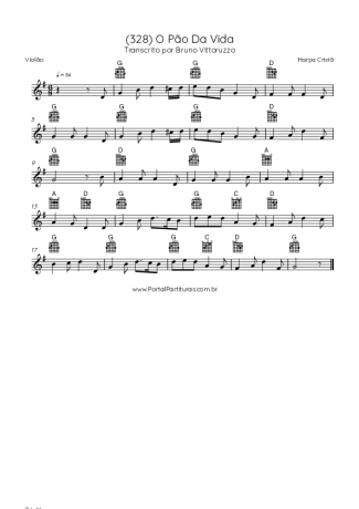 Harpa Cristã  score for Acoustic Guitar