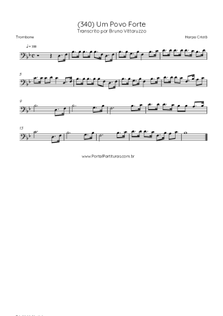 Harpa Cristã (340) Um Povo Forte score for Trombone