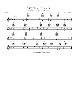 Harpa Cristã  score for Acoustic Guitar