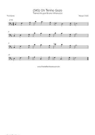 Harpa Cristã  score for Trombone