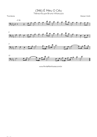 Harpa Cristã (346) É Meu O Céu score for Trombone