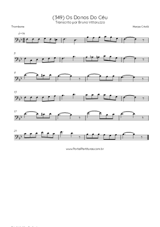 Harpa Cristã (349) Os Donos Do Céu score for Trombone