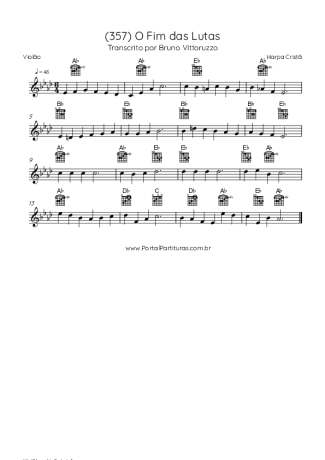 Harpa Cristã  score for Acoustic Guitar