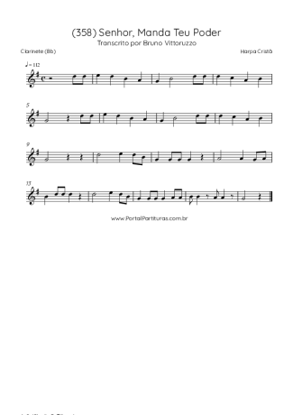Harpa Cristã  score for Clarinet (Bb)