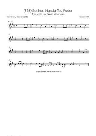 Harpa Cristã  score for Tenor Saxophone Soprano (Bb)