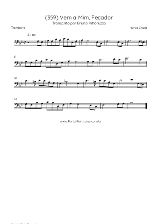 Harpa Cristã  score for Trombone