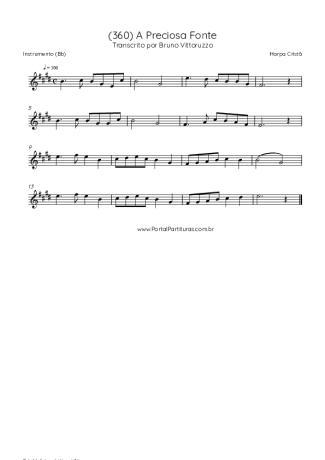 Harpa Cristã  score for Tenor Saxophone Soprano (Bb)