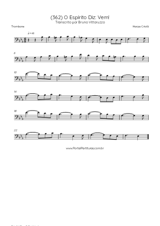 Harpa Cristã  score for Trombone