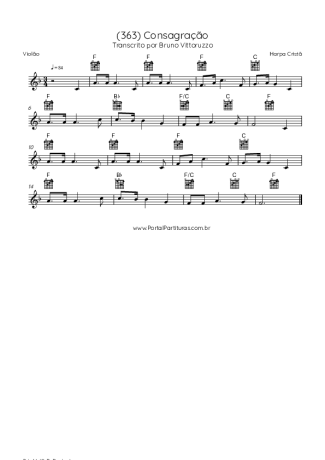 Harpa Cristã  score for Acoustic Guitar