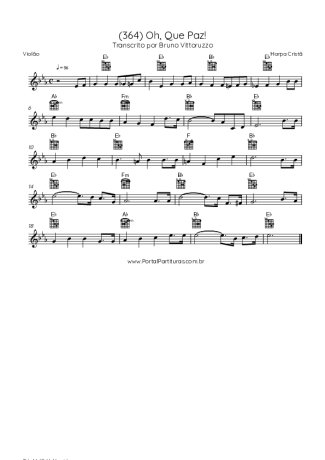 Harpa Cristã  score for Acoustic Guitar
