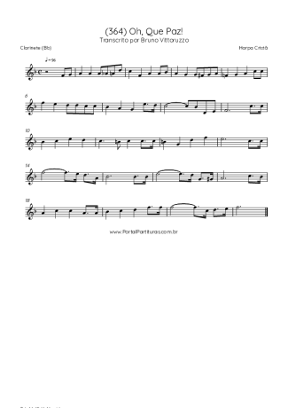 Harpa Cristã  score for Clarinet (Bb)