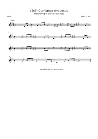 Harpa Cristã (365) Confiança Em Jesus score for Violin