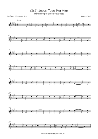 Harpa Cristã  score for Tenor Saxophone Soprano (Bb)