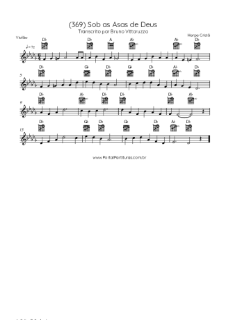 Harpa Cristã  score for Acoustic Guitar