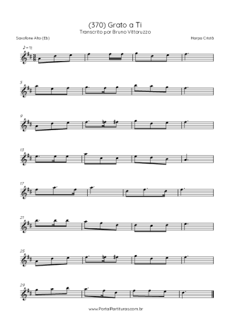 Harpa Cristã  score for Alto Saxophone