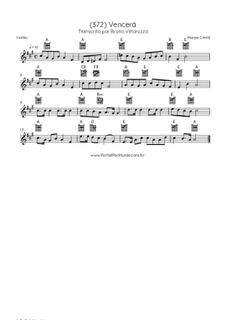 Harpa Cristã  score for Acoustic Guitar