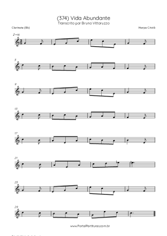 Harpa Cristã  score for Clarinet (Bb)