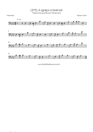 Harpa Cristã  score for Cello