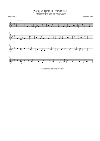 Harpa Cristã  score for Clarinet (C)