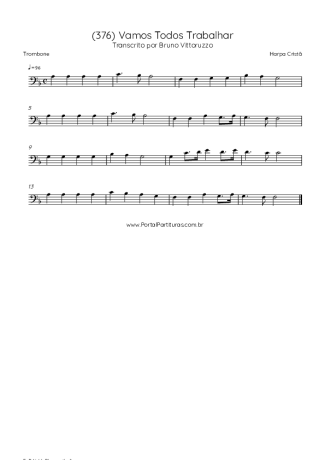 Harpa Cristã  score for Trombone