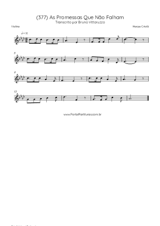 Harpa Cristã  score for Violin