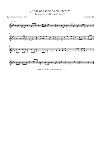 Harpa Cristã  score for Tenor Saxophone Soprano (Bb)