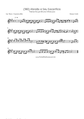 Harpa Cristã  score for Tenor Saxophone Soprano (Bb)