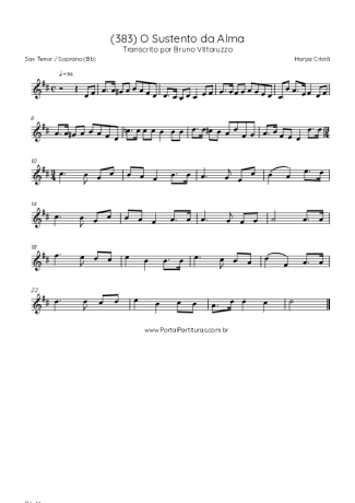 Harpa Cristã  score for Tenor Saxophone Soprano (Bb)