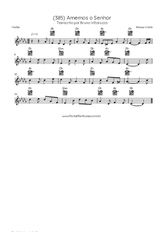 Harpa Cristã  score for Acoustic Guitar