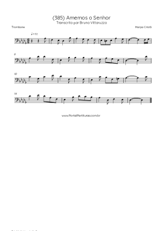 Harpa Cristã  score for Trombone