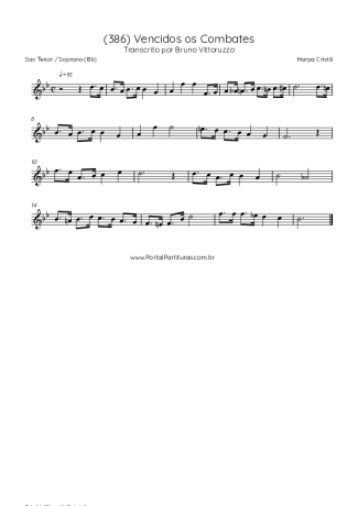 Harpa Cristã  score for Tenor Saxophone Soprano (Bb)