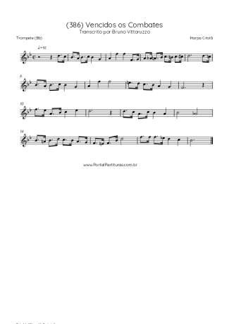 Harpa Cristã (386) Vencidos Os Combates score for Trumpet